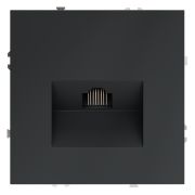 Розетка компьютерная встраиваемая VOLTUM S70 RJ45 кат.6, (графит)