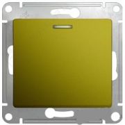 SE Glossa Фисташковый Переключатель 1-клавишный с подсветкой сх.6а 10А GSL001063