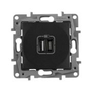 Legrand Etika Антрацит Зарядка USB A-C 672636