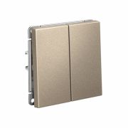 Systeme Electric ArtGallery Шампань Переключатель 2-клавишный, сх.6/2, 10АХ, механизм