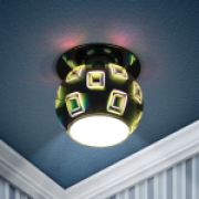 DK88-2 Светильник декор 3D квадрат ЭРА G9,220V, 35W, серебро/мультиколор