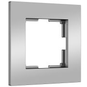 W0012965/ Рамка на 1 пост Slab (серебро матовый)