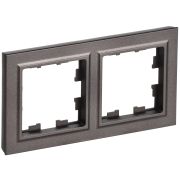 IEK BRITE BASE Темн.бронза Рамка 2-м РУ-2-БрТБ.