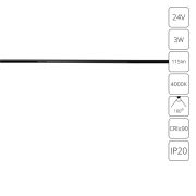 Arte Lamp A6229PL-1BK PRESTO Трековый светильник LED