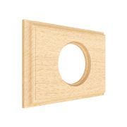 Рамка 1-ая деревянная для скрытой установки, прямоугольник, Лахта, коллекция «СенатЪ»  бук натуральн