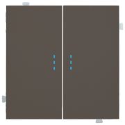 Клавиши для двухклавишного перекрестного выключателя с подсветкой капучино