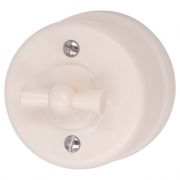 BIRONI Лизетта Пластик Песочное золото Выключатель проходной 1-кл