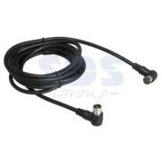 Шнур TV PLUG-TV JACK  3М  угловой черный REXANT 18-0014