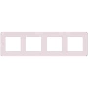 Legrand/Daccord INSPIRIA Розовый Рамка - 4 поста