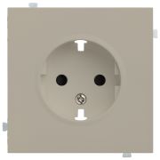 Лицевая панель для розетки 2к+з латте