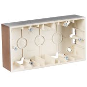 Simon 15 Шампань Коробка 2-ая для наружного монтажа