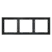 Рамка пластиковая VOLTUM S70 на 3 поста, (графит)