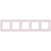 Legrand/Daccord INSPIRIA Розовый Рамка - 5 постов