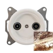 Механизм розетки ТВ Colony белый