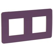 UNICA STUDIO COLOR  Рамка 2-постовая, лиловая/бежевая NU280415