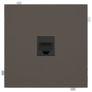 Лицевая панель для одиночной информационной розетки капучино