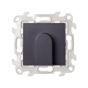 Simon 24 Графит Вывод кабеля