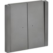 IEK FORTE&PIANO Сталь Выключатель 2-кл проходной с индикатором 10А FP508.