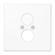 JUNG LS 990 Белая Накладка для 2-х акустических гнезд L2S