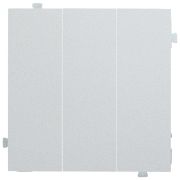 Клавиши трехклавишного выключателя серебро