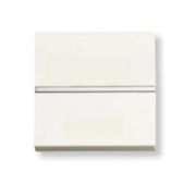 Механизм 1-клавишного выключателя с клавишей, 2-модульный, серия Zenit, альпийский белый