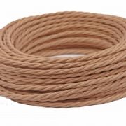 Провод ретро витой ПРВ 2х2,5 какао
