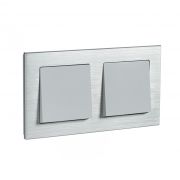 Systeme Electric AtlasDesign Nature Металл серебро Рамка 2-ая