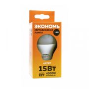 СТАРТ ECO Лампа LEDGLSE27 15W 40 холодный 10665