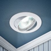 ЭРА KL1A WH Светильник литой простой поворот. MR16,12V/220V 50W белый C0043658