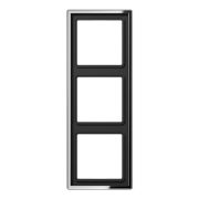 JUNG LS 990 Блестящий Хром Рамка 3-ая