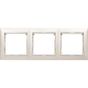 Legrand Valena Жемчужный Рамка 3-ая гориз