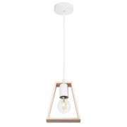 Arte Lamp A8030SP-1WH BRUSSELS  Светильник подвесной дерево/белый металл