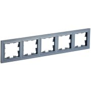 IEK BRITE BASE Маренго Рамка 5-м РУ-5-БрМ.