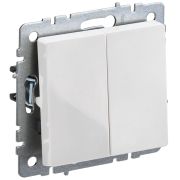 IEK BRITE Белый Выключ. 2-кл. 10А ВС10-2-0-БрБ.