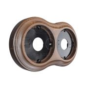 Рамка 2-местная дерево «Аврора» темный дуб