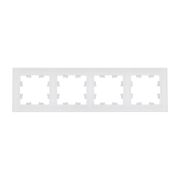 Systeme Electric AtlasDesign Nature Натуральное стекло Белый Рамка 4-ая