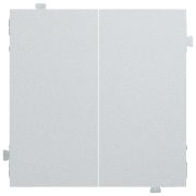 Клавиши для двухклавишного перекрестного выключателя серебро