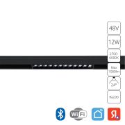 Arte Lamp A4694PL-1BK Умный трековый магнитный светильник Smart 12W 2700-6000K