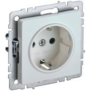 IEK BRITE BASE Жемчуг Розетка 1-м с/з с защ шторк 16А РС14-1-0-БрЖ.