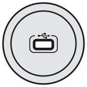 Legrand Celiane Титан Лицевая панель для механизма USB розетки 068553