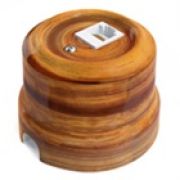 Розетка TV декор Орех, Lindas 32526