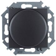 Simon 15 Графит Светорегулятор поворотный для диммируемых LED ламп, 230В, 5-215Вт, винт.зажим