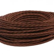 Провод ретро витой ПРВ 3х1,5 коричневый