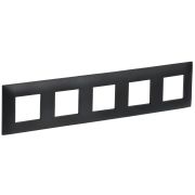 IEK SKANDY Черный Рамка 5-ая SK-F05Bl.