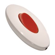 MAKEL Выключатель для бра белый с красной кнопкой 10080