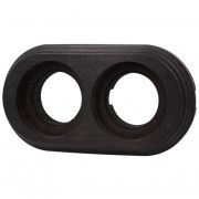 BIRONI Пиластро Бук Угольно-черный Рамка 2-ая (накладной монтаж) BF9-620-119