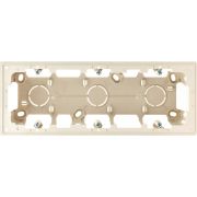 Simon 24 Слоновая кость Коробка монтажная для накладного монтажа на 3 модуля