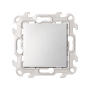 Simon 24 Алюминий Переключатель (проходной) с подсветкой 10AX 250В~ 4