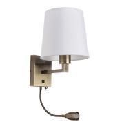 Arte Lamp Hall Бронза/Белый Бра 40W/3W E27/LED 1x180lm