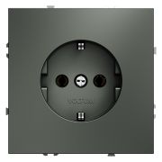 Розетка встраиваемая VOLTUM S70 с заземлением 16А, (титан)